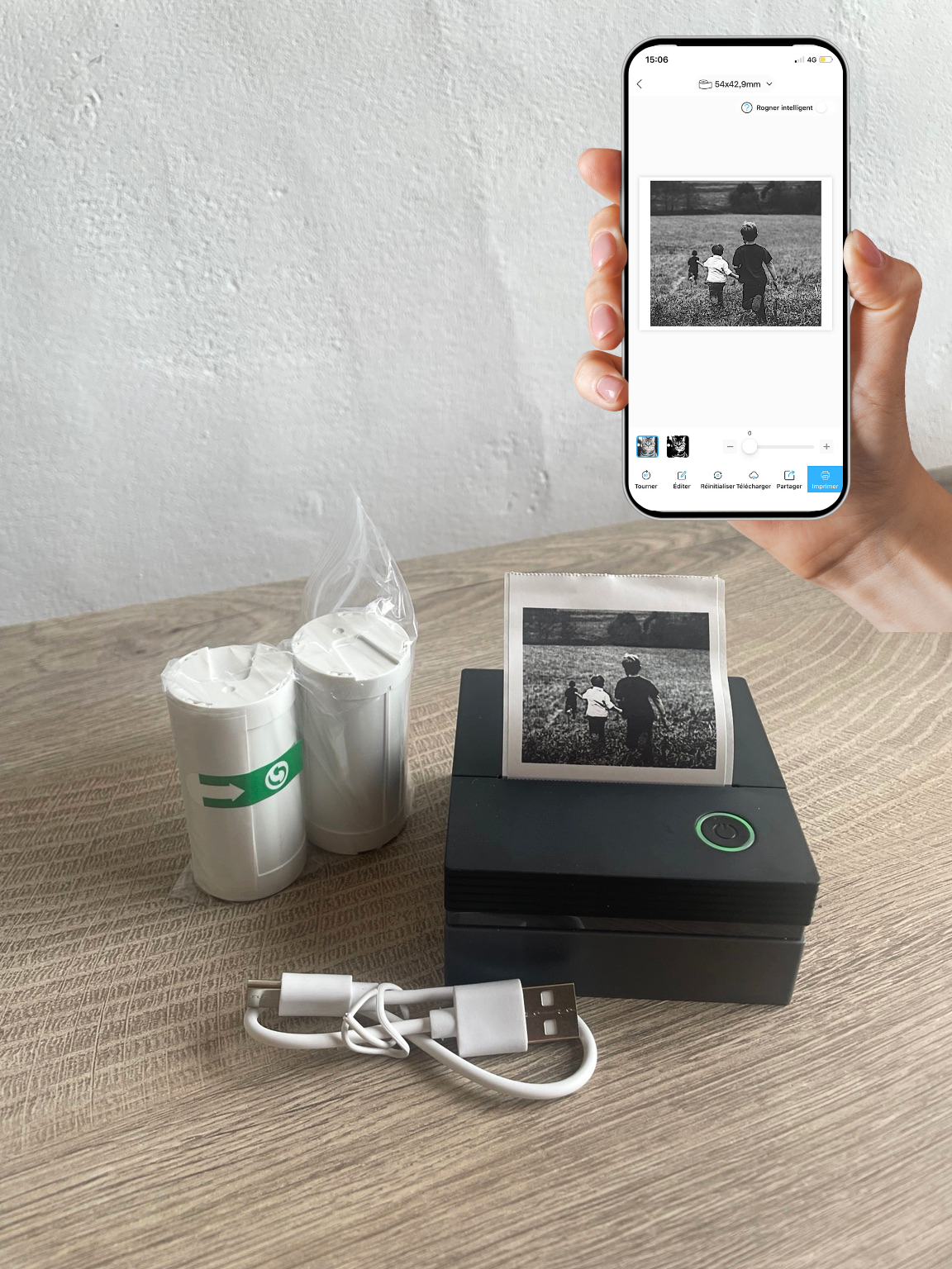NoviPrint™ Pocket – Mini imprimante thermique Bluetooth